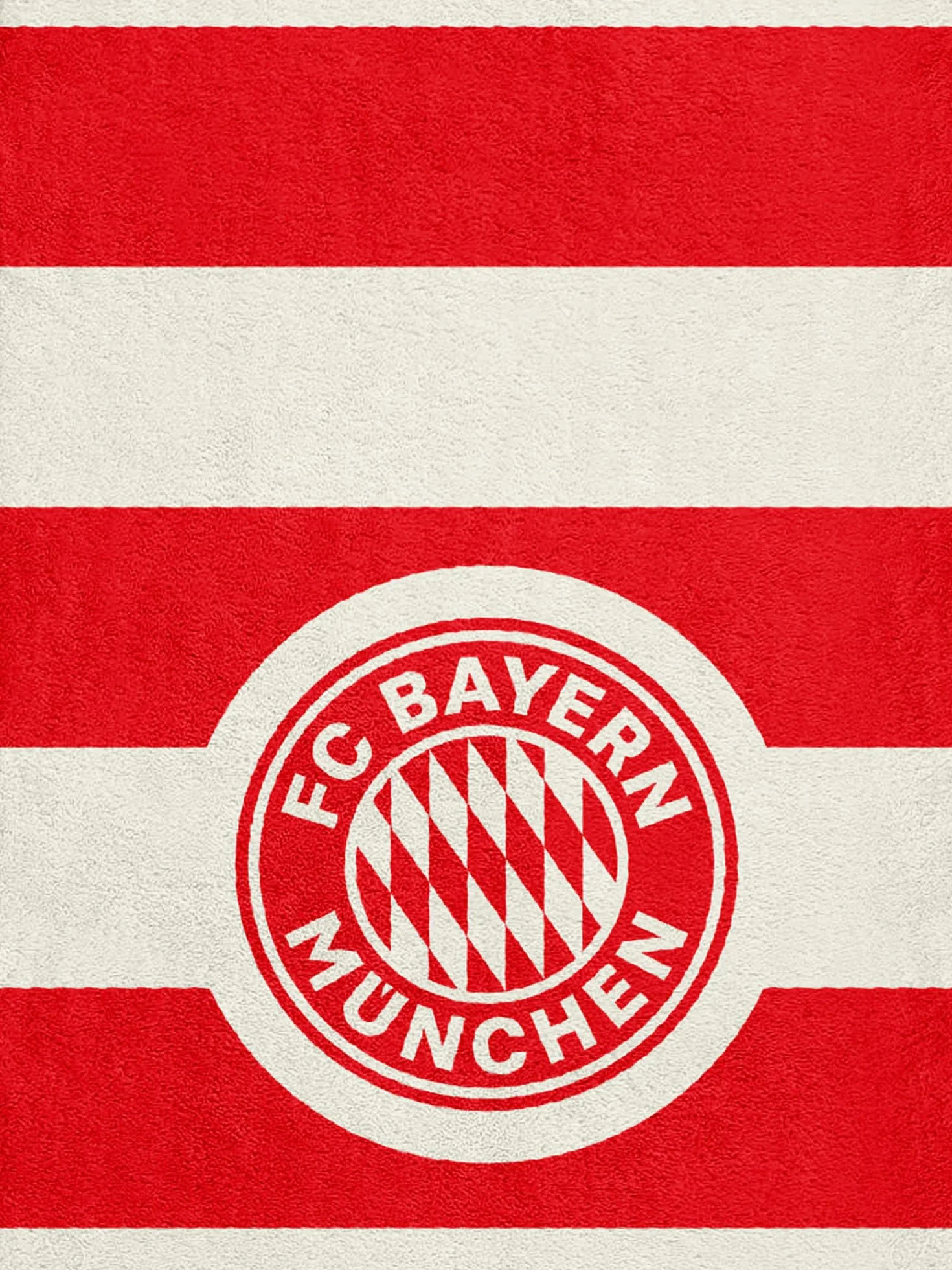 FC Bayern München Asciugamano da doccia, asciugamano da bagno, rosso, bianco, 140 x 70 cm