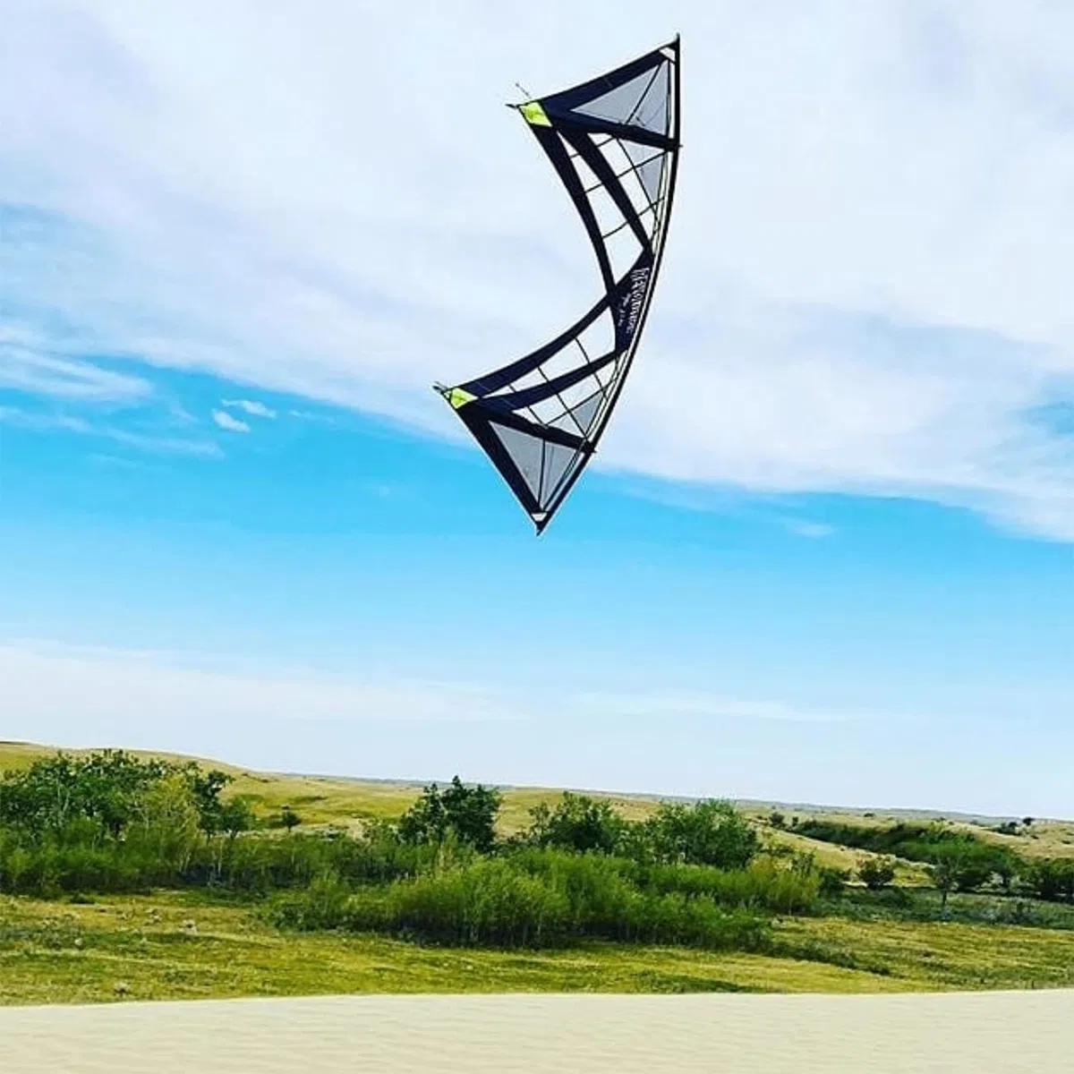 Cervo volante 4 righe Reflex 1.5 RX Spiderweb, SPI Lime #1-1