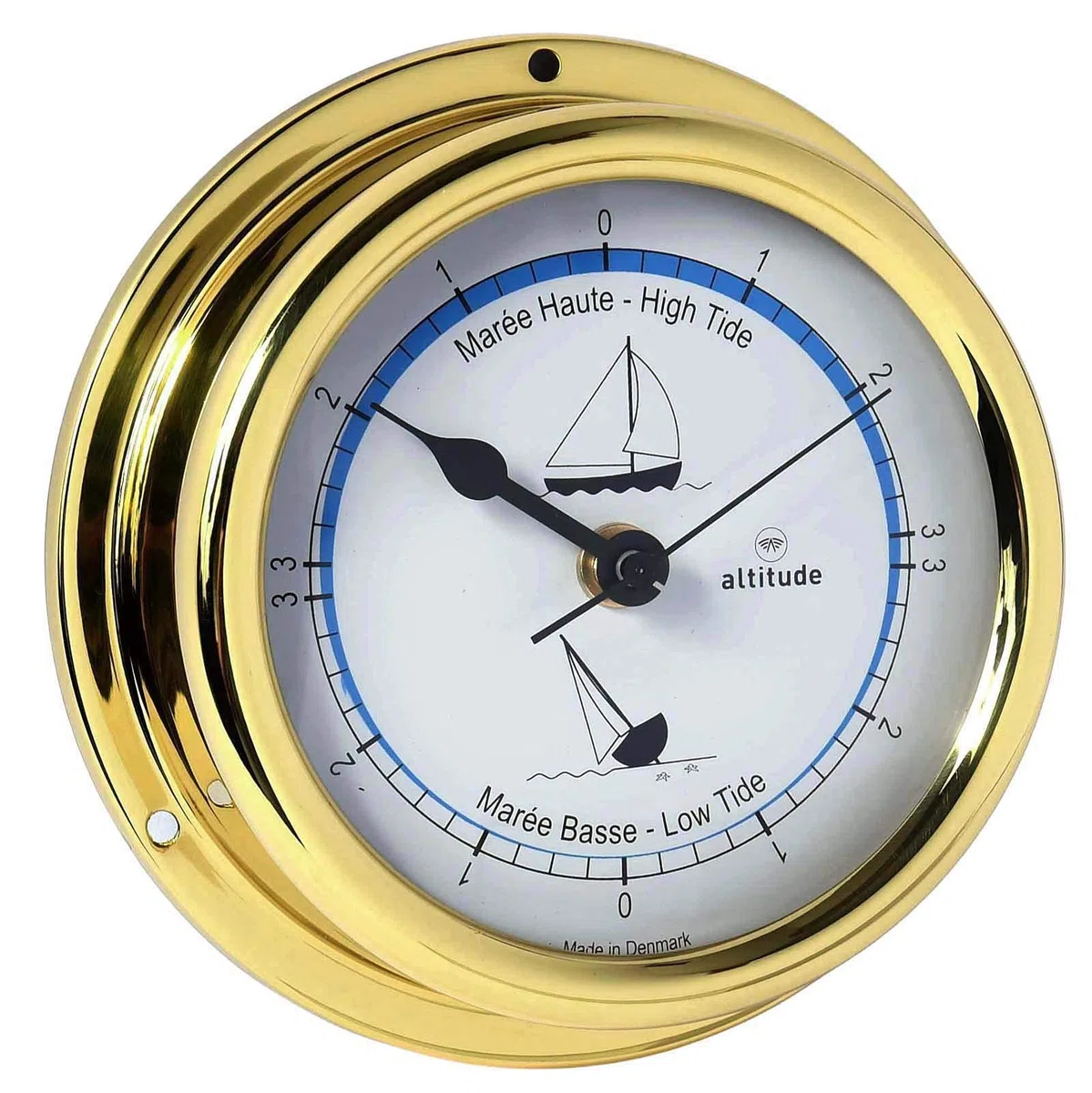 Delite Altitude 866im Orologio da barca Tiden, in ottone, larghezza x altezza: 150 mm x 42 mm