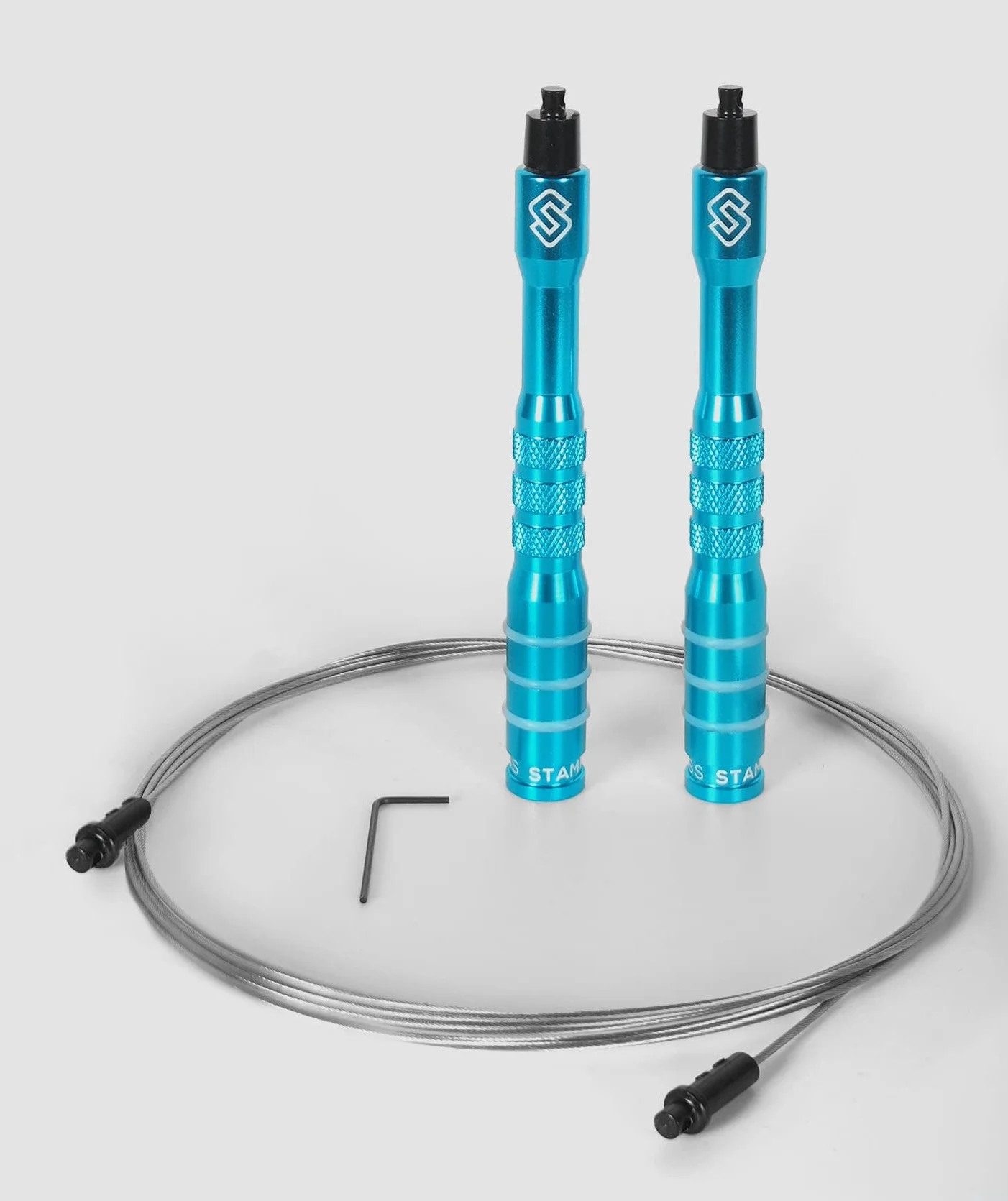 STMN Fitness - Corda da Salto REVENGE | Speed Rope Professionale Alluminio e Cavo in Acciaio 1,5 mm per Cross Training, Double Unders, WOD, Allenamento Cardio & Boxe - Unisex