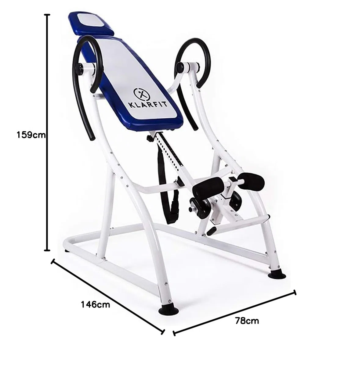 Klarfit Relax Zone PRO Relax Zone PRO - Panca a Inversione Gravitazionale, Palestra Fitness