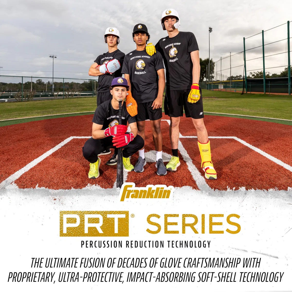 Franklin Sports Protezione per gambe da baseball + softball – PRT Series – Stinco giovanile + protezione per i piedi per colpire – gamba protettiva + protezione per le nocche con piastra per dita