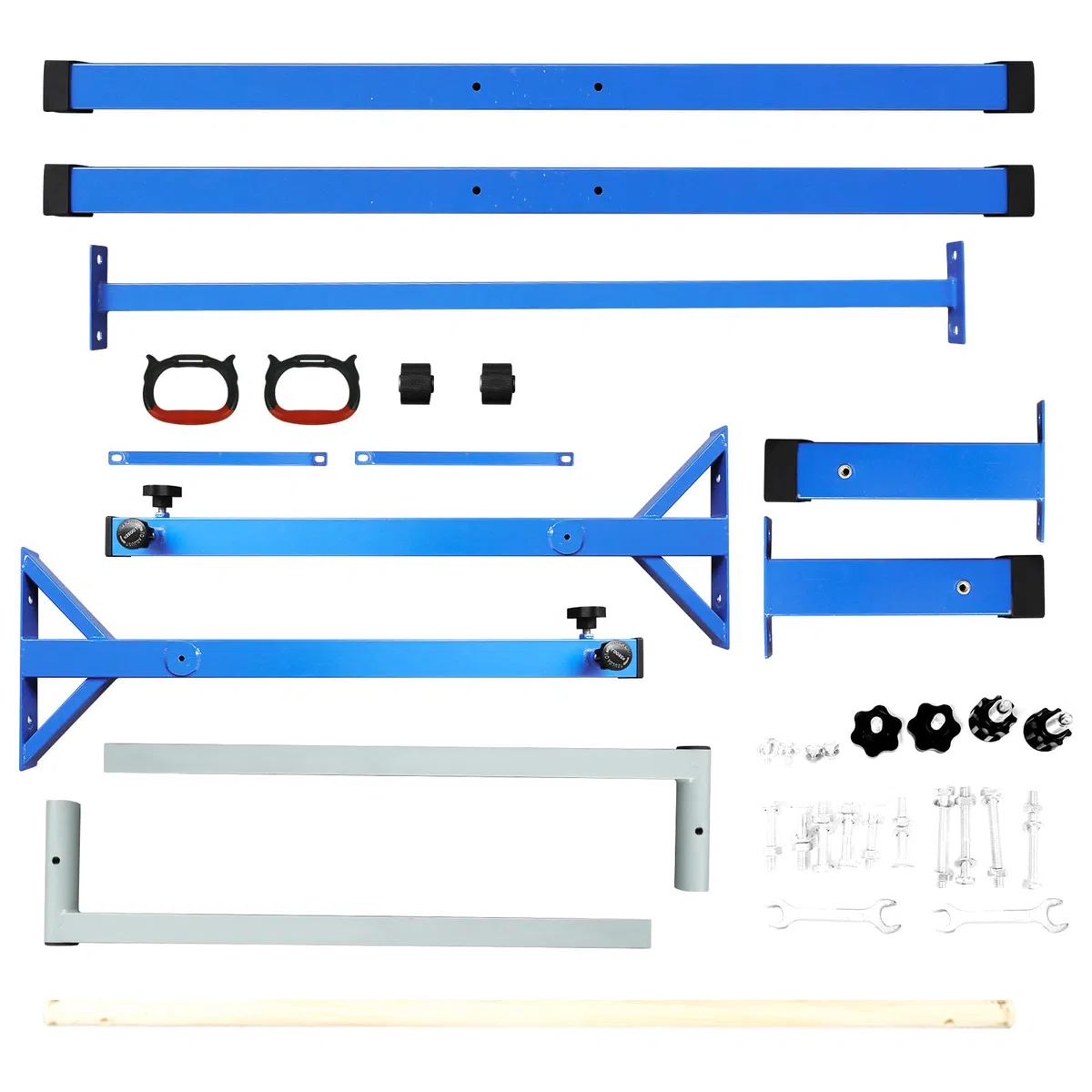 FBSPORT Barra da Ginnastica per Bambini con 13 Altezze Regolabili,Sbarra di Ginnastica per Bambini Barra Ginnastica Orizzontali Artistica Palestra Danza per Bambini e Bambine e Portatile Blu