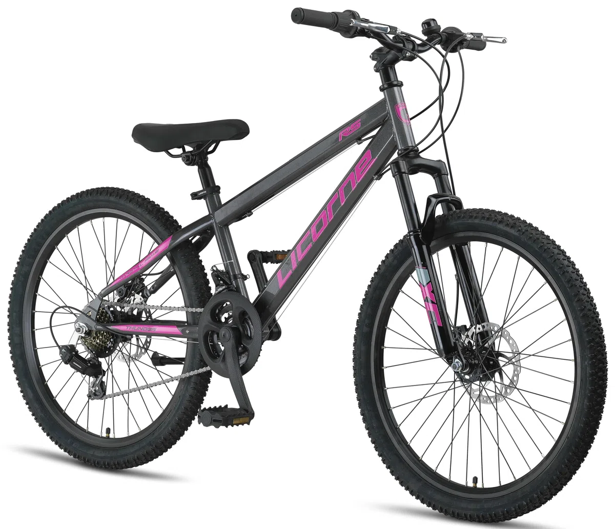 Licorne Bike Thunder Premium Mountain Bike in 20, 24, 26, 27,5 e 29 pollici, per ragazze, ragazzi, uomini e donne