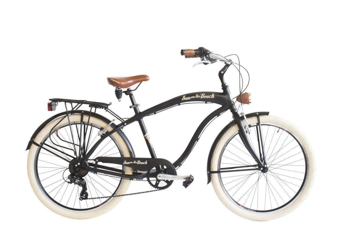 Bicicletta Cruiser Uomo Sun on the Beach Man 26”, Cambio a 6 Velocità, Taglia 47, Retrò Vintage in Alluminio | VV790M