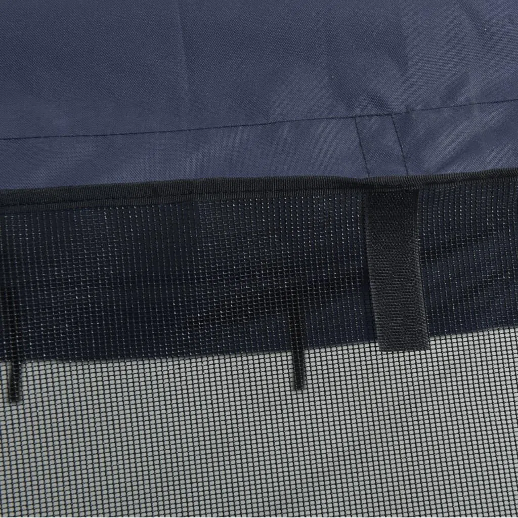 vidaXL Bimini di Prua Pareti Laterali Rete 4 Archi 243x(185-198)x137cm, bimini per imbarcazione, tendalino per barca, copertura per imbarcazione