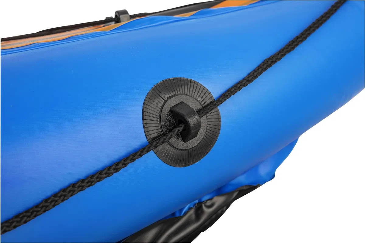 Hydro-Force Cove Champion, set kayak gonfiabile per 1 persona con pompa a mano, pagaie, borsa per il trasporto, blu
