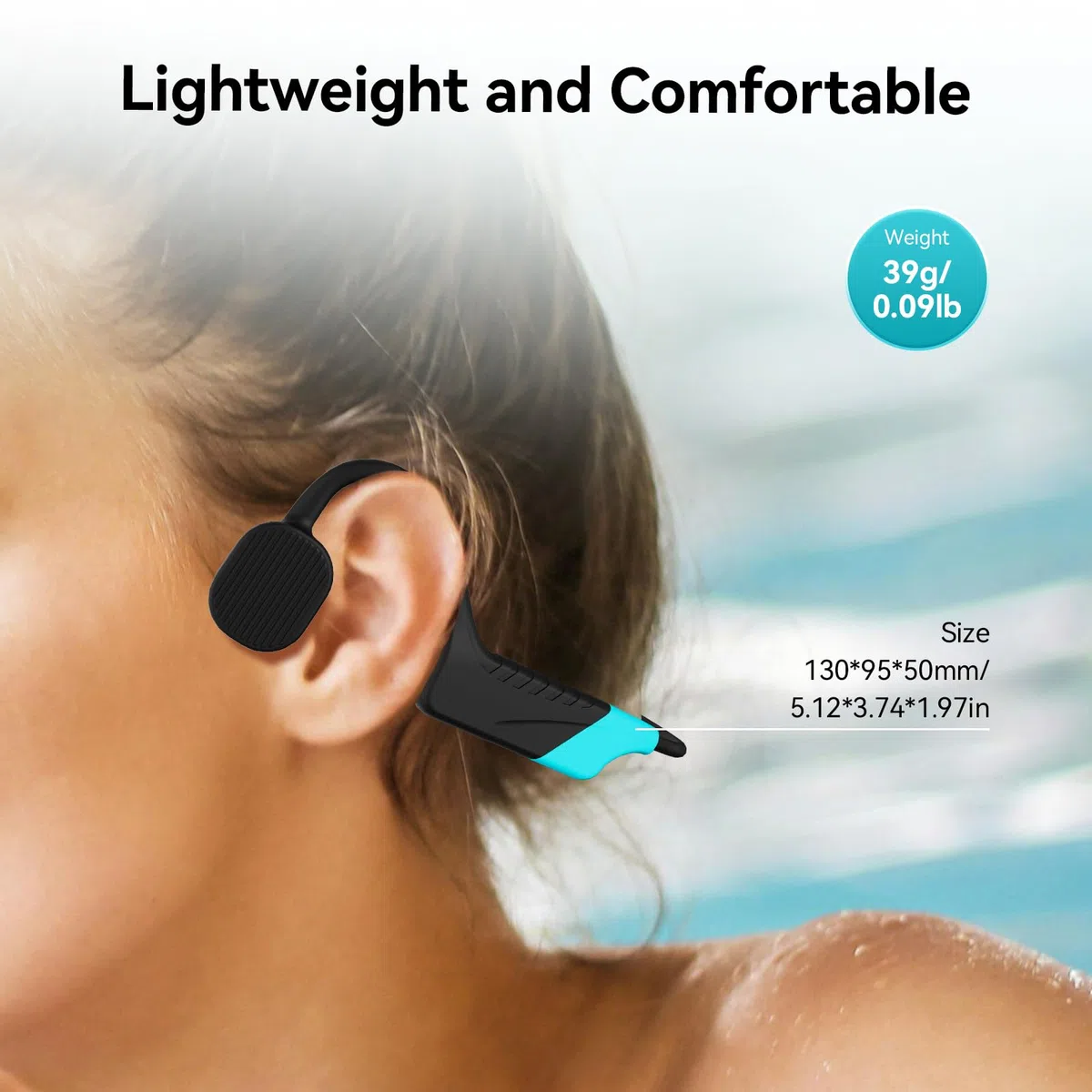 Retekess TT120 Comunicatore per Allenatori di Nuoto,Cuffie da Nuoto Impermeabili IP68,Conduzione Ossea,Unità Comunicazione Subacquea Wireless per Allenatori,Club di Nuoto(1 Trasmettitore 5 Ricevitori)