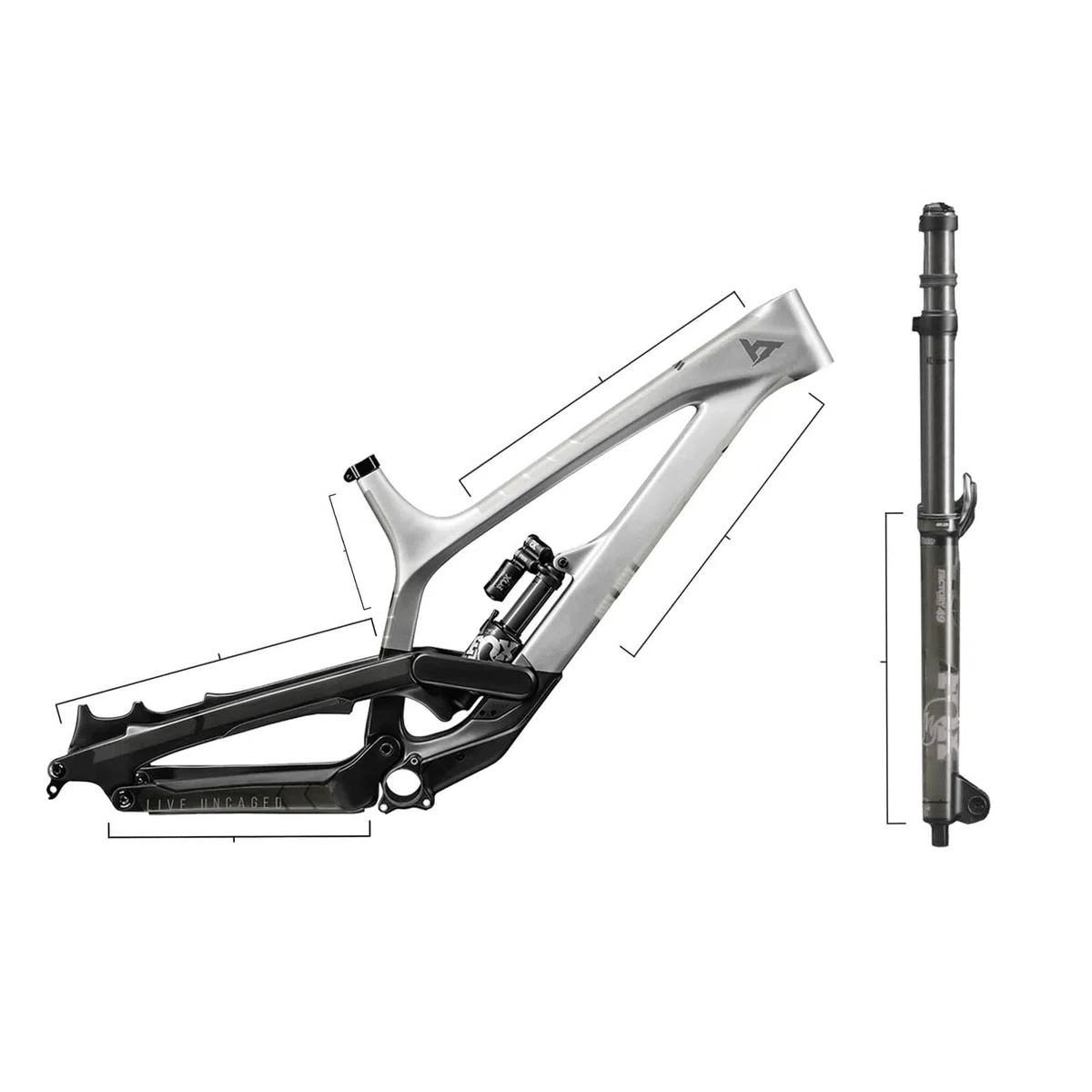 All Mountain Style AMS Paratelaio Basic ad alto impatto – protegge la tua bicicletta da graffi e ammaccature