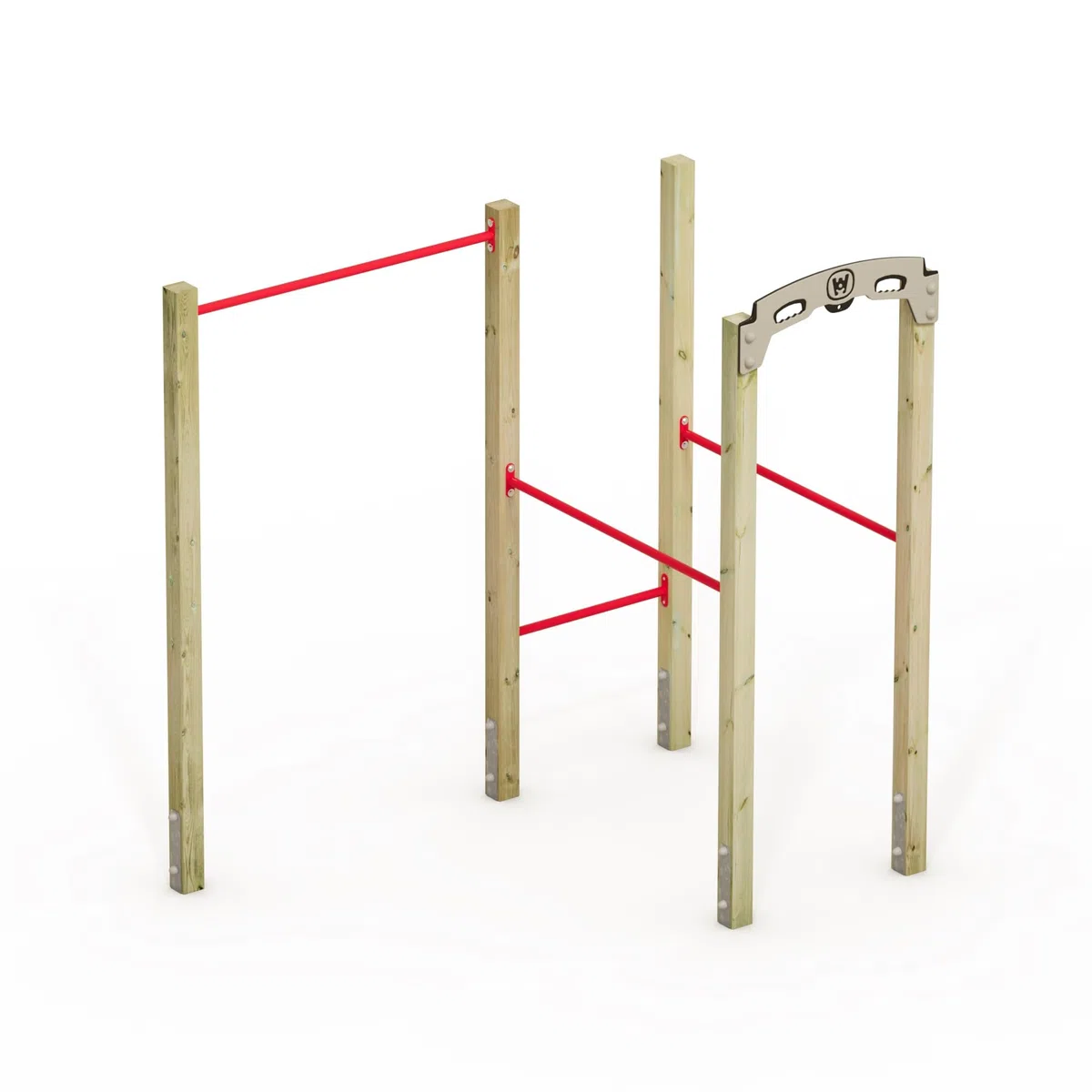 Wickey Attrezzo fitness – Fit Base 510 – Outdoor Palestra Palestra per casa, arrampicata e sport per ragazzi e adulti in giardino con barra per trazioni