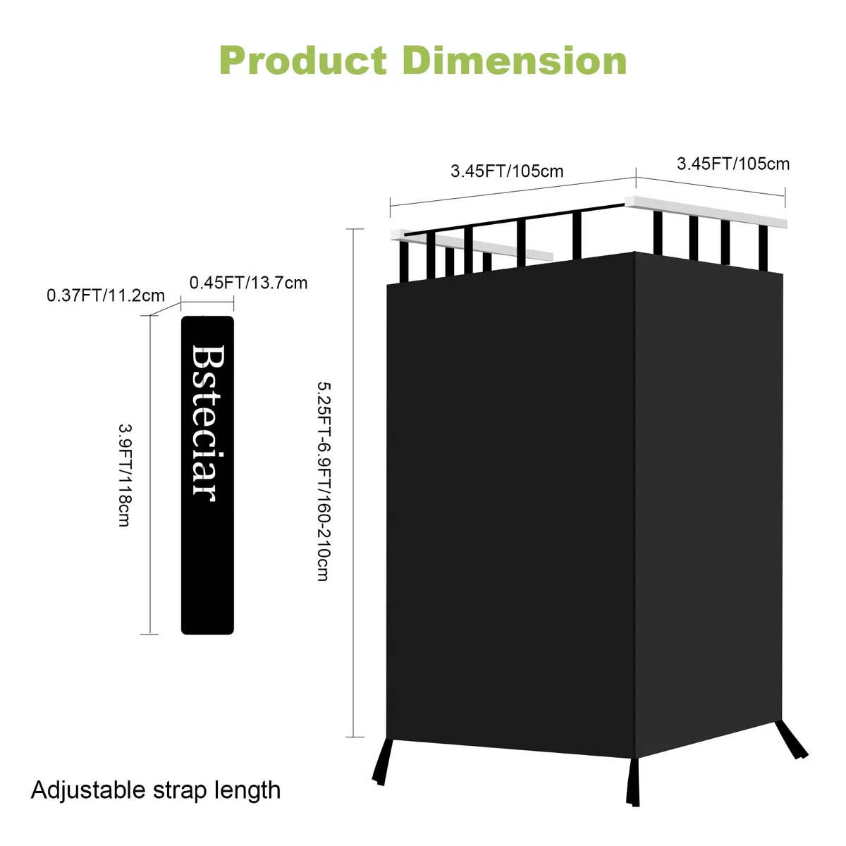 Tenda Doccia Campeggio, Oxford Impermeabile Rifugi Privacy per Il Campeggio, Elevata Resistenza agli Strappi Cabina Doccia Campeggio per Auto, Si Monta su Barre Portatutto Universali