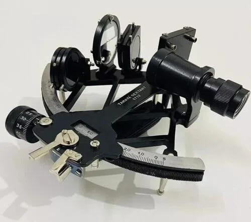Generic Nautical Tamaya - Sestante in alluminio, 22,9 cm, regolabile, lente d'ingrandimento, navigazione
