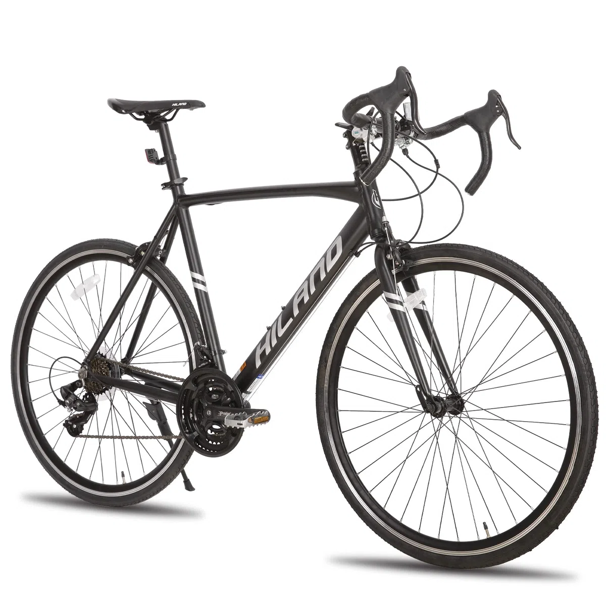 HILAND Bicicletta da corsa in alluminio 700C, Shimano a 21 marce, 28 pollici, per uomo e donna