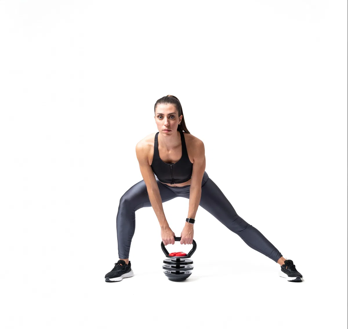 Nilox Kettlebell Regolabile in Acciaio, Peso Regolabile da 2 a 18 kg, Impugnatura Salda, Piastre in Acciaio Resistenti alla Corrosione, Attrezzo da Palestra per Allenamento Forza e Cardio