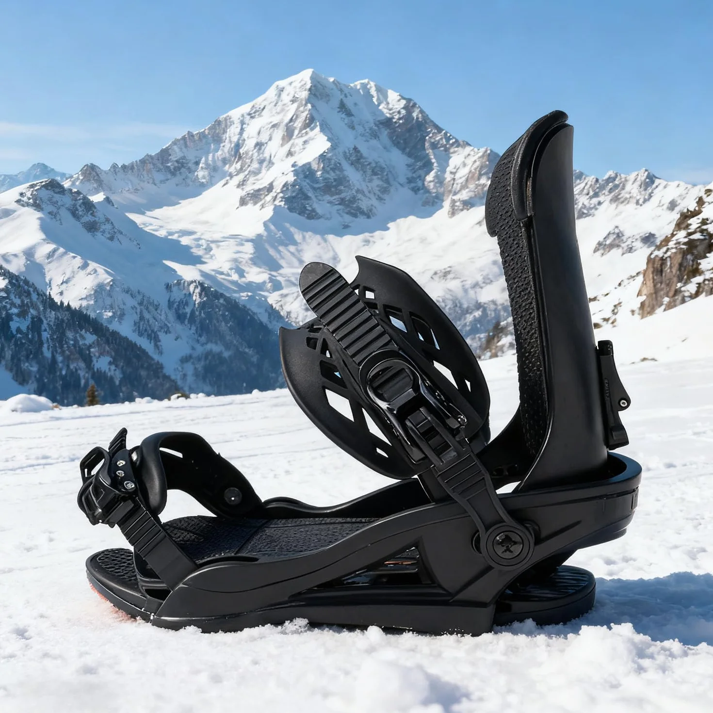 Attacchi da snowboard per uomo e donna, attacchi ultraleggeri all-mountain e freestyle, facile inserimento senza cinturini e cricchetto per la punta per una risposta rapida