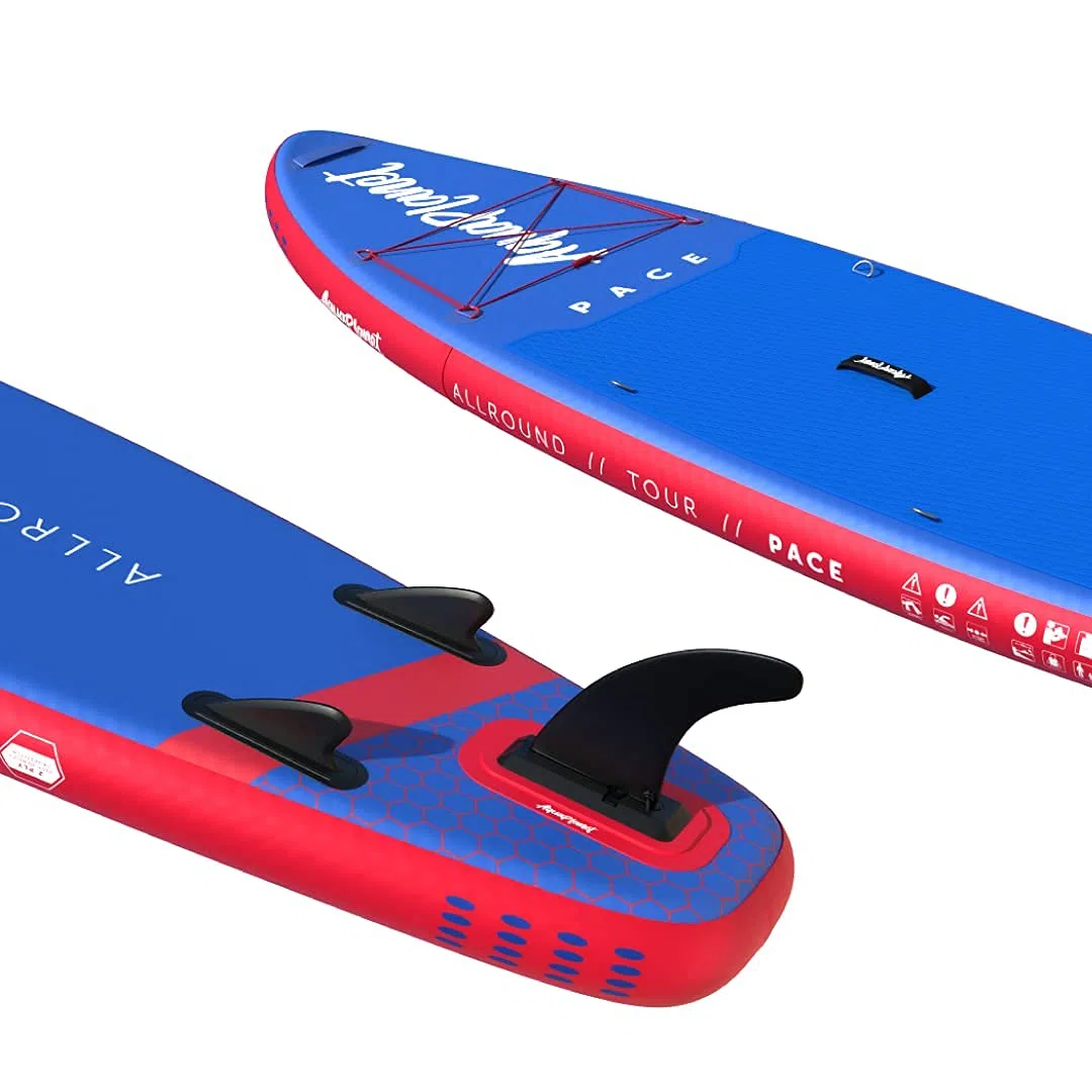 AQUAPLANET SUP Gonfiabile Pace 325 cm. Tavola Paddle Surf (Principianti ed Esperti) con Pinna, Pagaia, Pompa, Kit di Riparazione,Zaino, Guinzaglio, Borsa Stagna, Tracolla