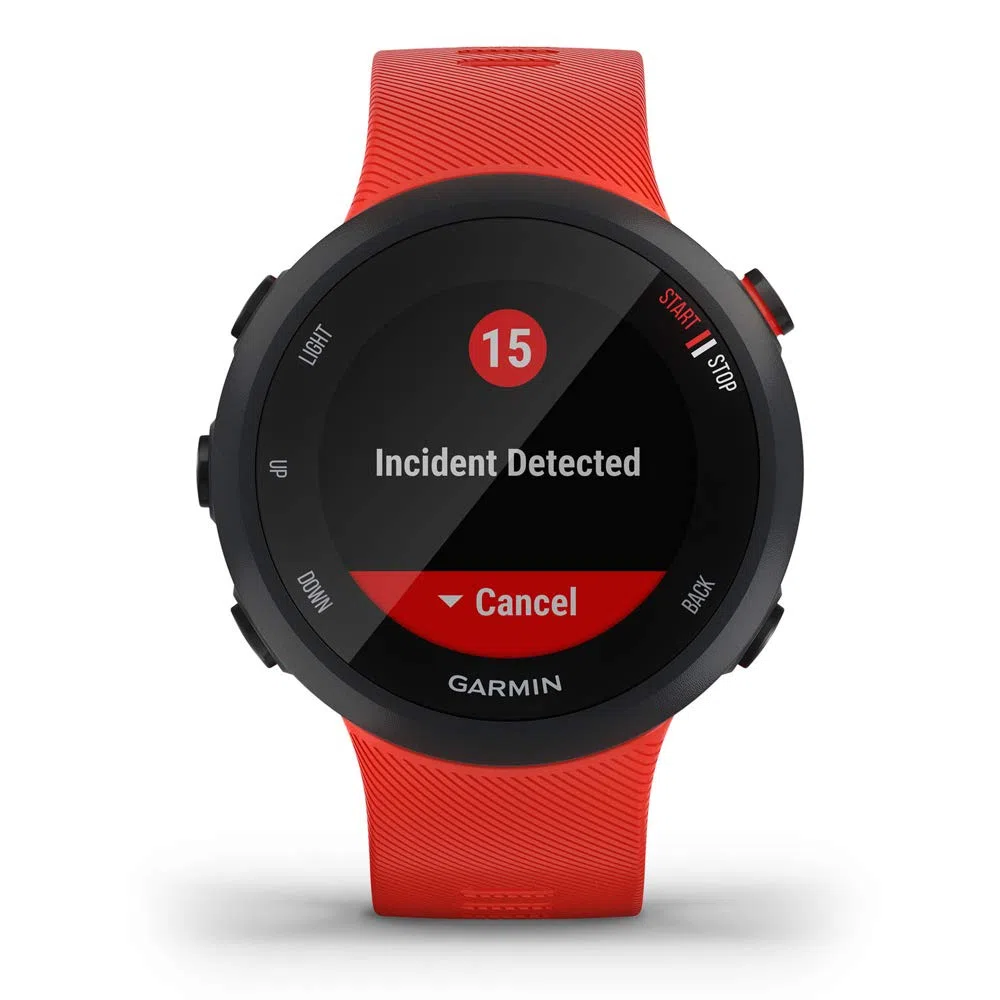 Garmin Forerunner 45 GPS Running Watch 45mm Black (010-02156-05) with Deco Gear Forerunner 45/S Tempered Glass Screen Protector 2-Pack