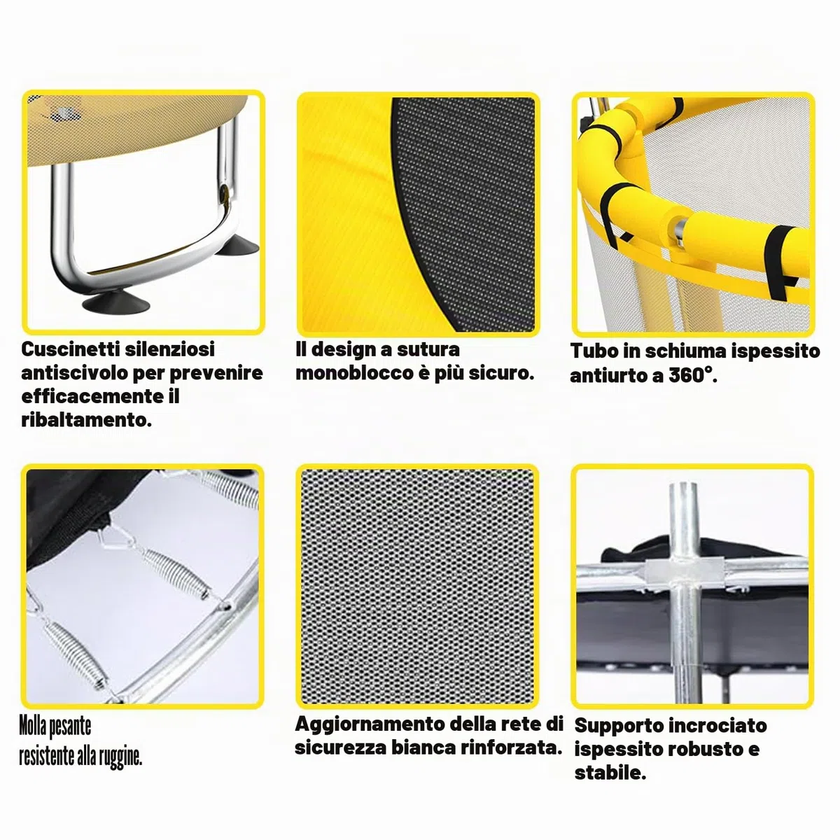 Trampolino per bambini da 140 cm per interni/esterni, capacità di carico 50 kg, con rete di sicurezza, barra da ginnastica regolabile e canestro da basket, regalo per bambini e bambine