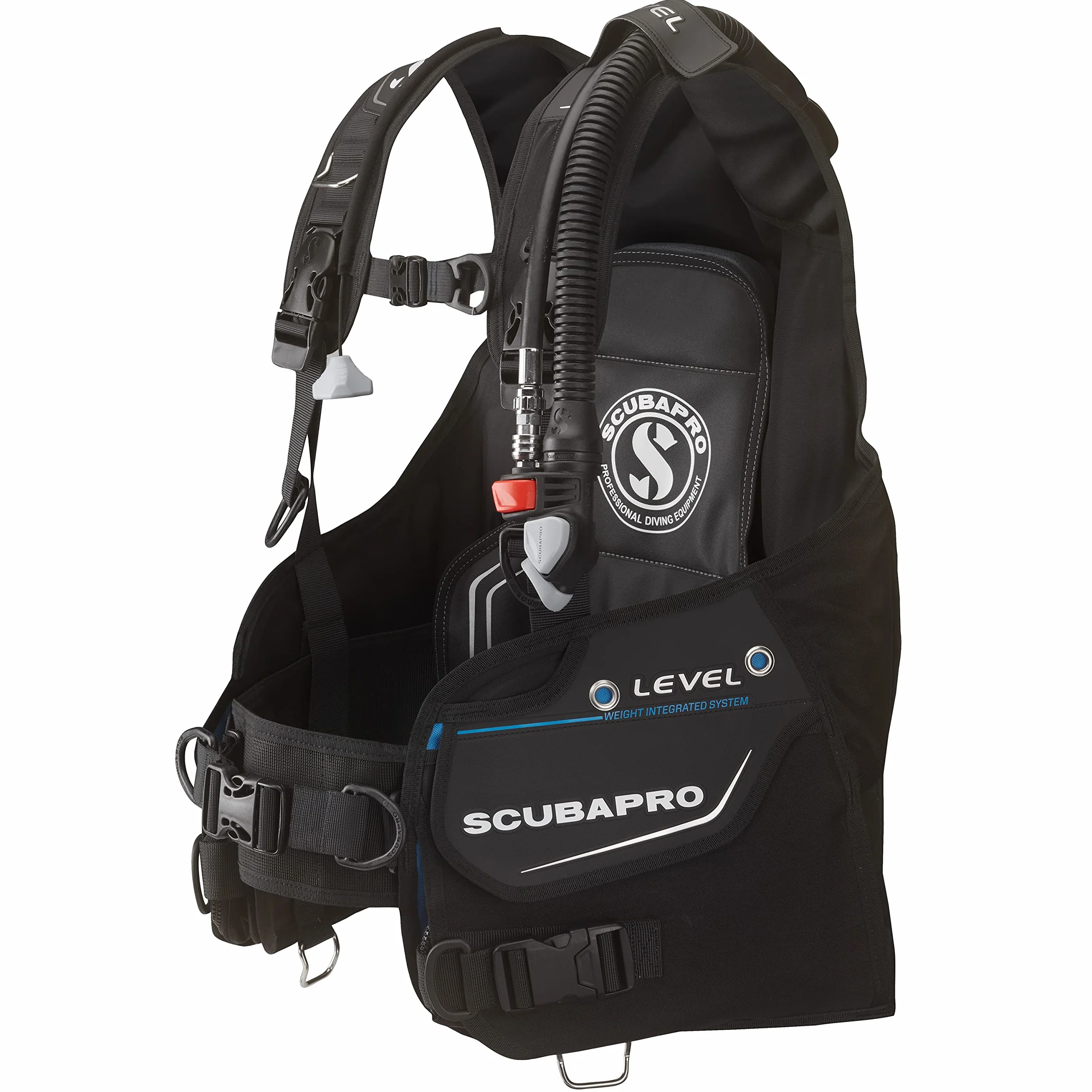 SCUBAPRO Level 2022 M W/BPI - Kit regolatore per Immersioni in Acqua Fredda, Unisex, per Adulti, Nero, One Size