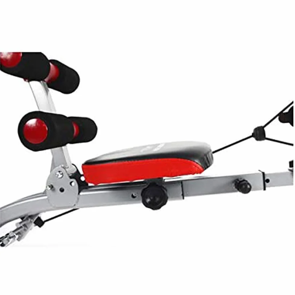 TechFit Panca Multifunzione Multi Crunch Total Trainer - Rivoluzionario 6 in 1 Panca Addominali, Ideale per tonificare ed esercitare i Muscoli Addominali, Vita, Schiena, Spalle e Gambe