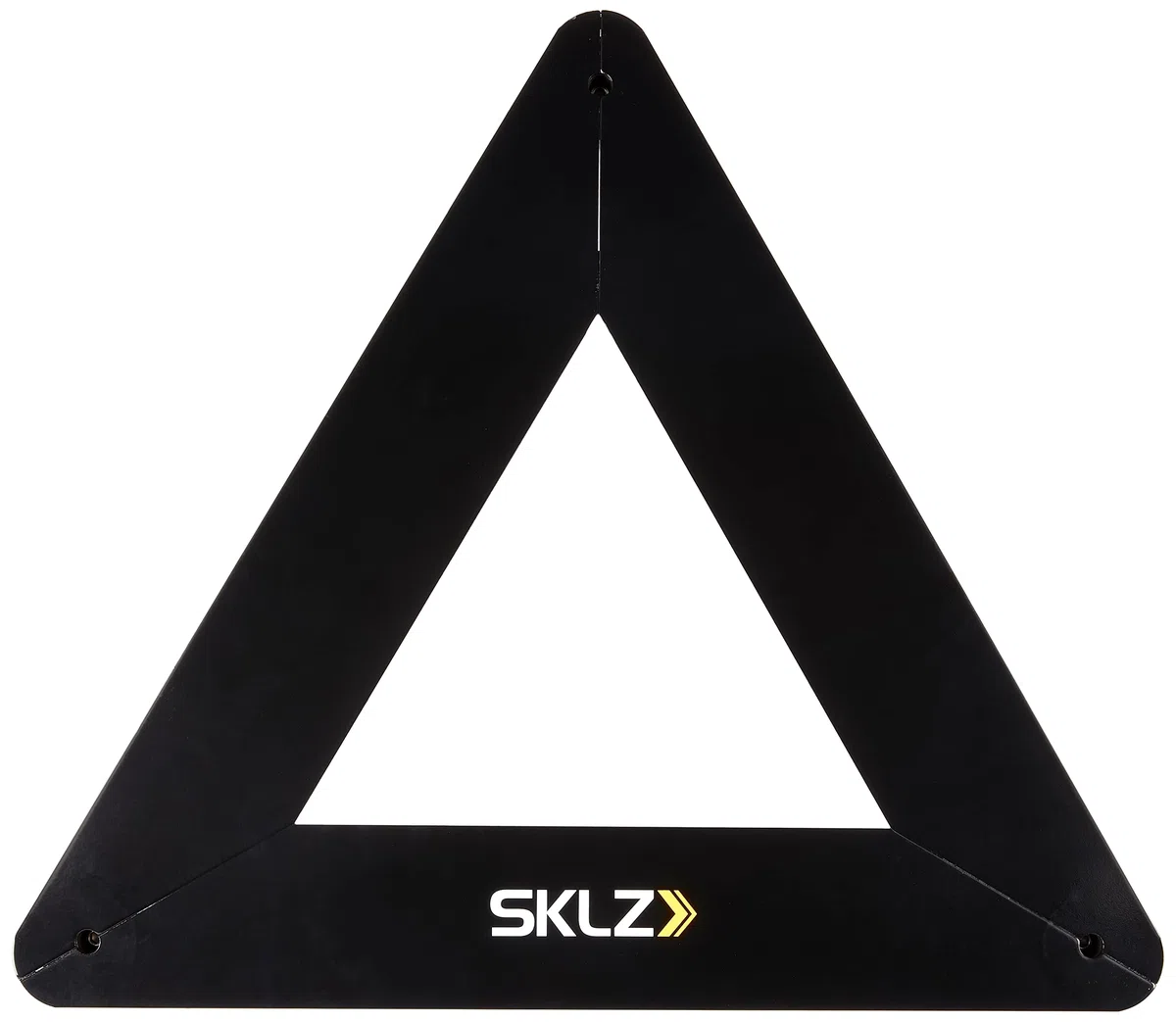 SKLZ Triangolo di Passaggio per Hockey,Struttura in Acciaio Pesante,Migliora Tiri e Passaggi,56 cm per Lato,Adatto per Allenamenti su Ghiaccio,Cemento,Piastrelle,e Pannelli di Tiro - Nero