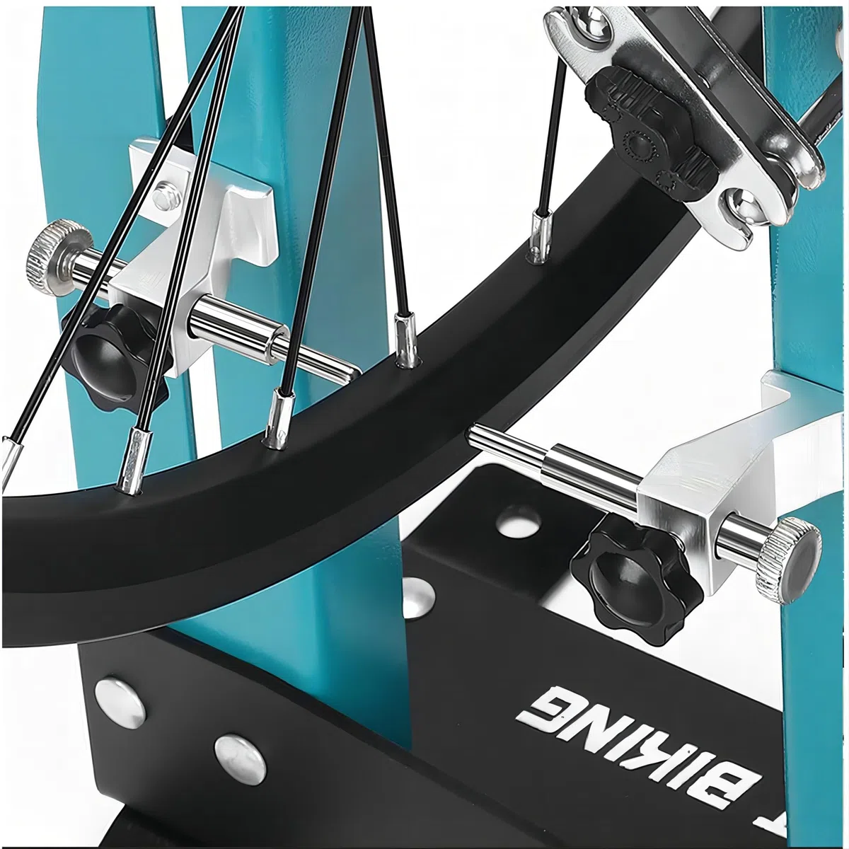 Mimoke supporto per centrare le ruote della bicicletta da 16" a 29", calibrazione per la manutenzione delle ruote wheel width [90MM-150MM]