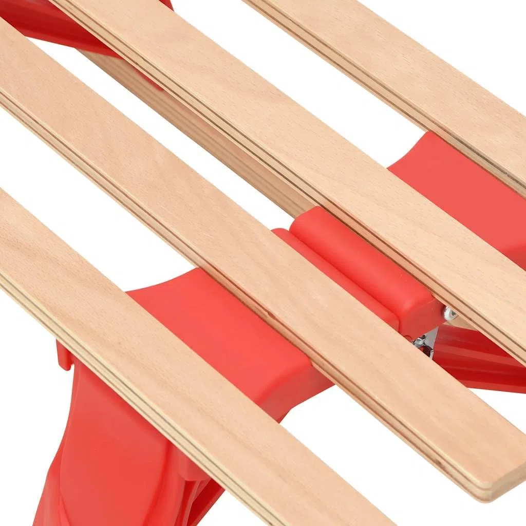 vidaXL Slitta Pieghevole in Legno 110 cm