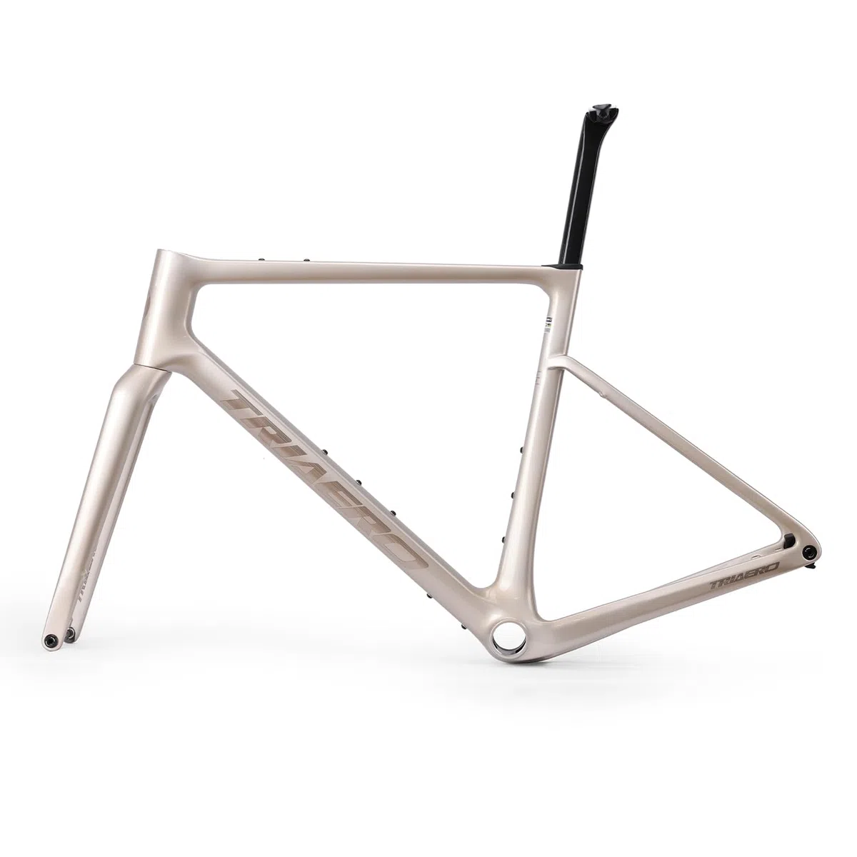 Graro Kit Telaio Bici Gravel in Carbonio UCI, T47 BB & UDH Dropout, Passaggio Cavi Interno 49-58 cm