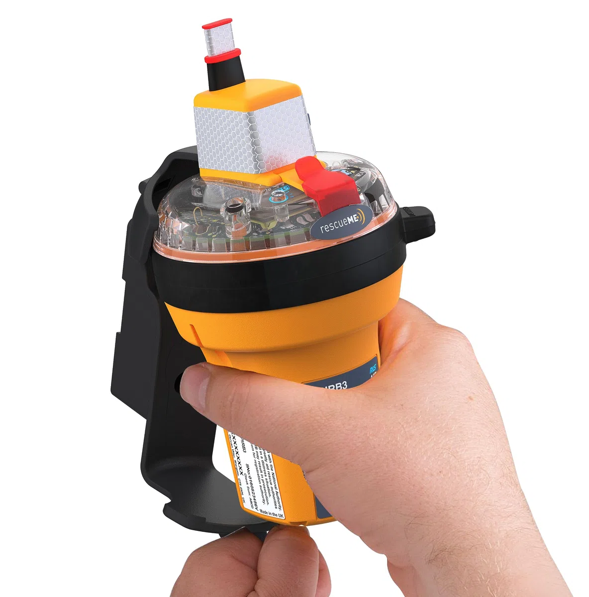 Ocean Signal rescueME EPIRB3 con staffa manuale Categoria 2 – AIS, app mobile, Return Link Service (702S-03932).