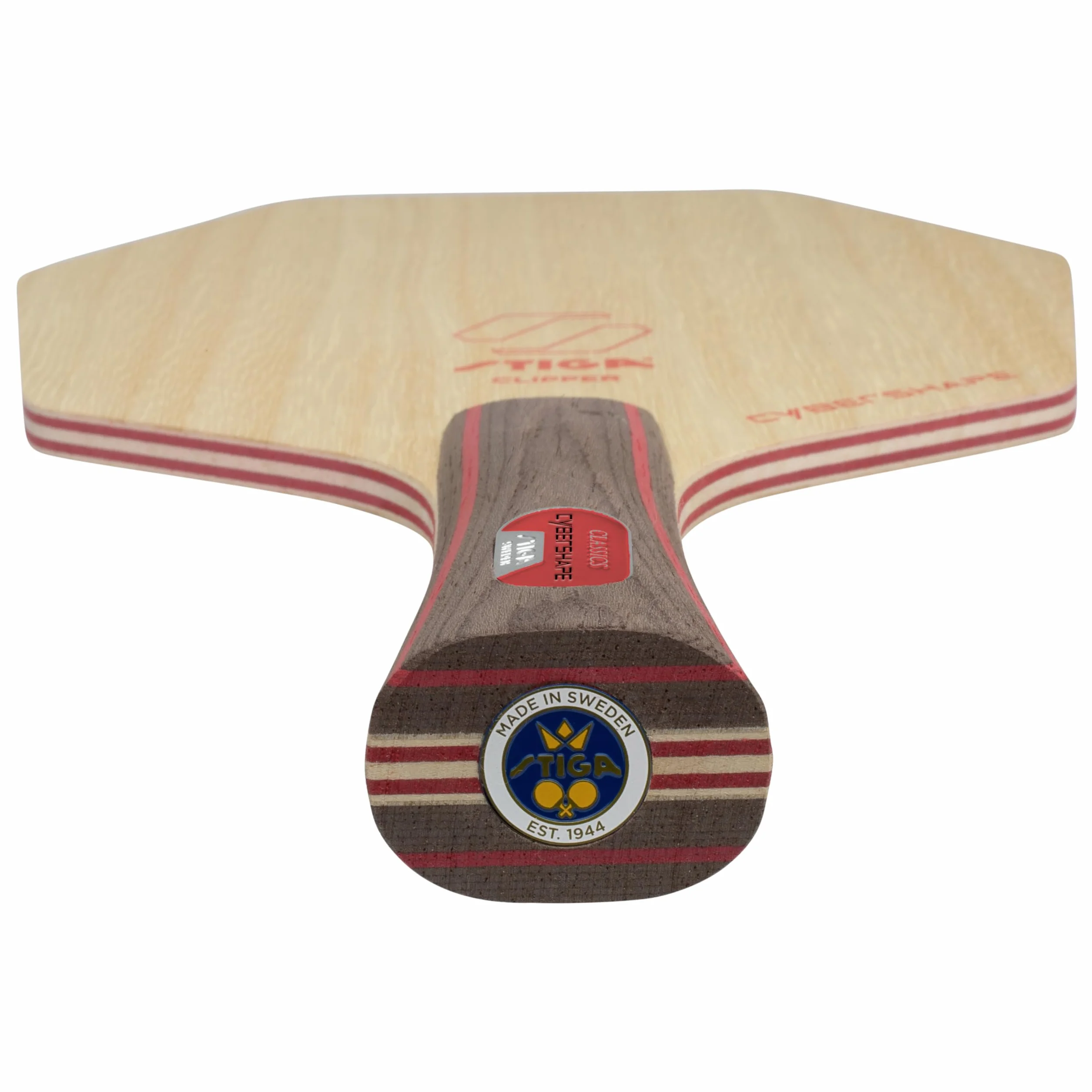 STIGA Cybershape - Lama da ping pong Clipper, lama in legno veloce offensiva per giocatori esperti
