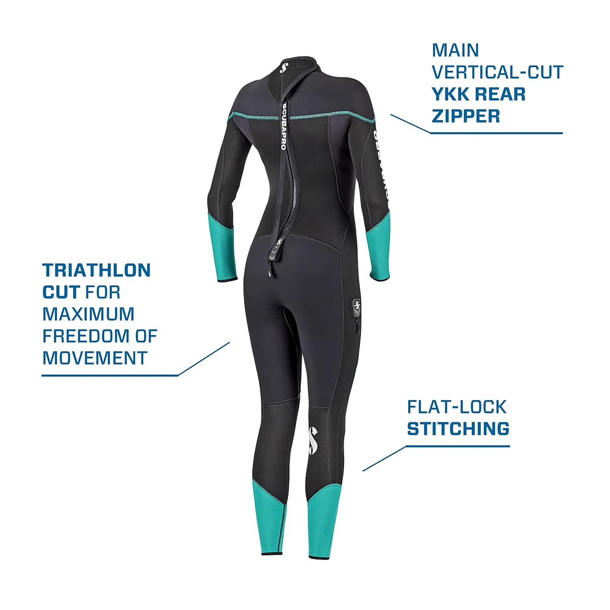 SCUBAPRO Sport 3.0 - Tuta subacquea da donna in neoprene