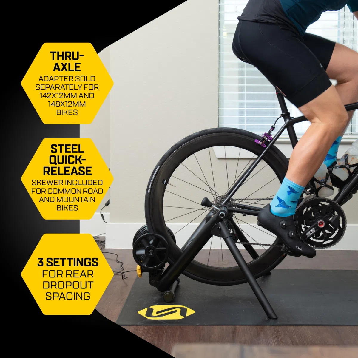 Saris M2 Smart Indoor Resistenza Elettromagnetica Bike Trainer, Compatibile con Zwift App