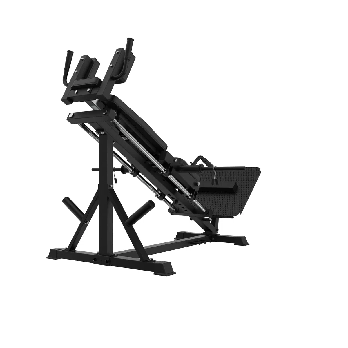 Bad Company Pressa per gambe & Hackenschmidt Macchina con blocco di sollevamento polpacci I Stazione di potenza per Homegym compatibile con dischi da 30 mm e/o 50 mm I BCA-149/B
