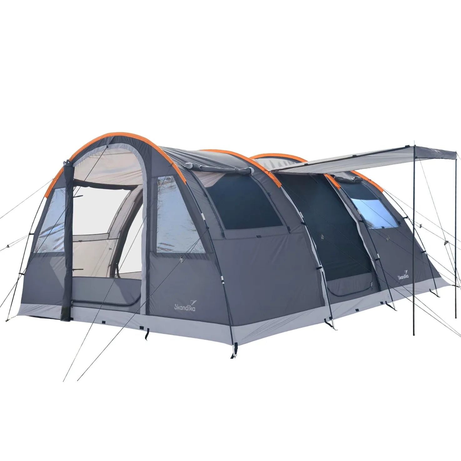 Skandika Gotland 5 Sleeper Protect - tende da campeggio familiare - zanzariera - 505 x 370 cm - Telo sotto tenda cucito - Colonna d`acqua 5000mm