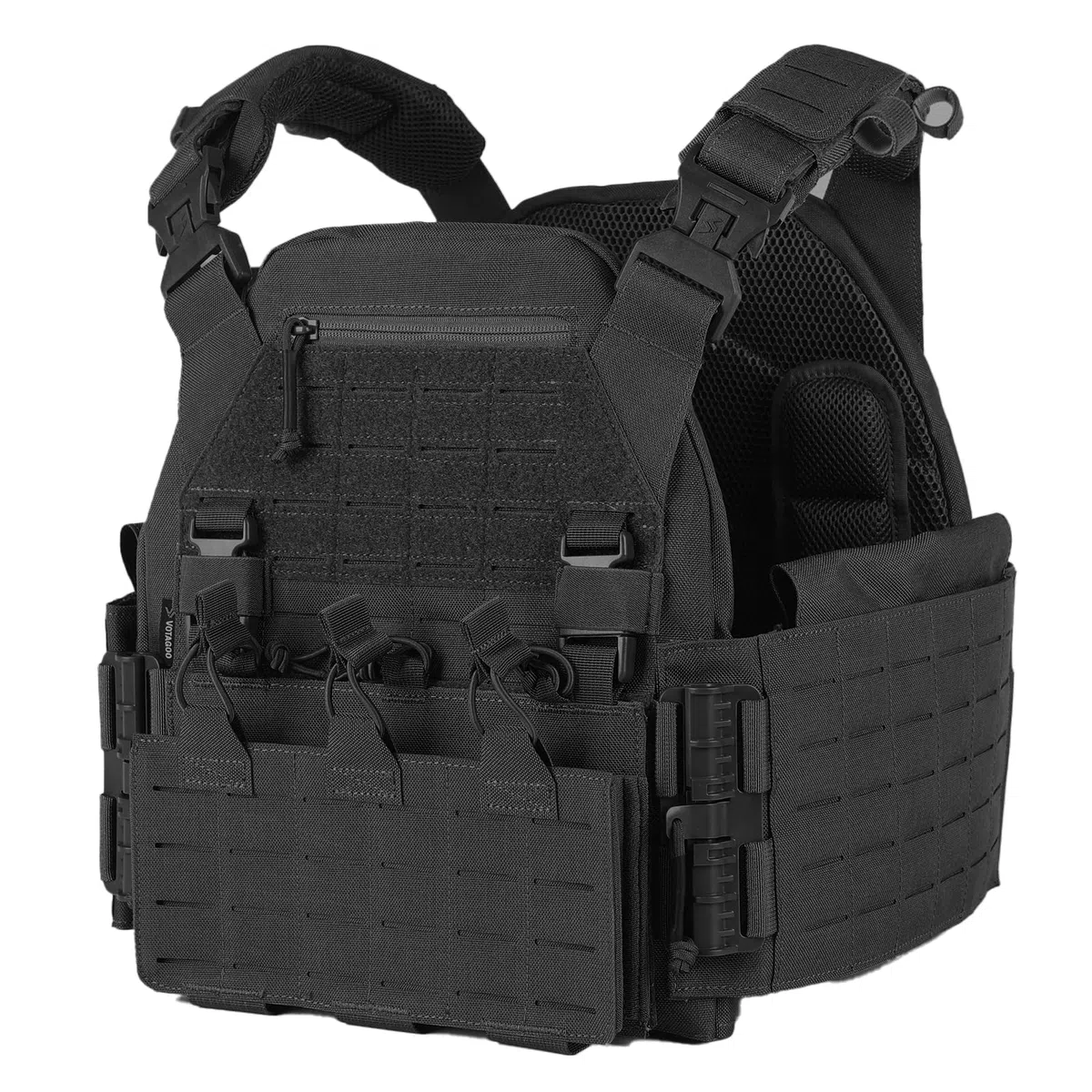 VOTAGOO Gilet tattico da uomo, gilet militare, gilet per paintball, traspirante, plate carrier paintball
