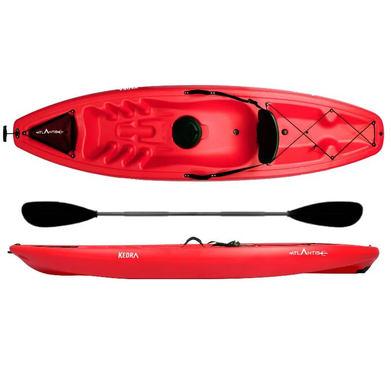 Atlantis Kedra Kayak-Canoa, 268 cm, con Gavone e Pagaia, per Mare Lago Fiume