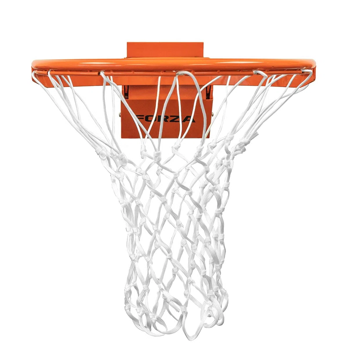 FORZA Canestro Da Basket Professionale - Da Montare A Muro | Anello Pallacanestro Per Interni Ed Esterni | Anello Flessibile Con Rete | Canestro Basket Con Piastra Per Montaggio Al Muro