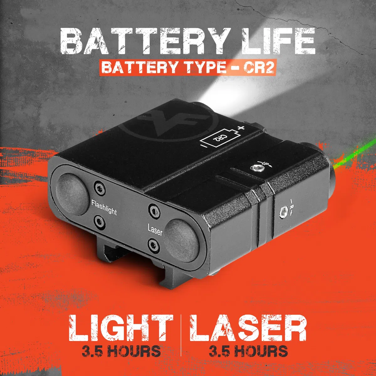 Firefield Ricarica laser verde e luce combinata