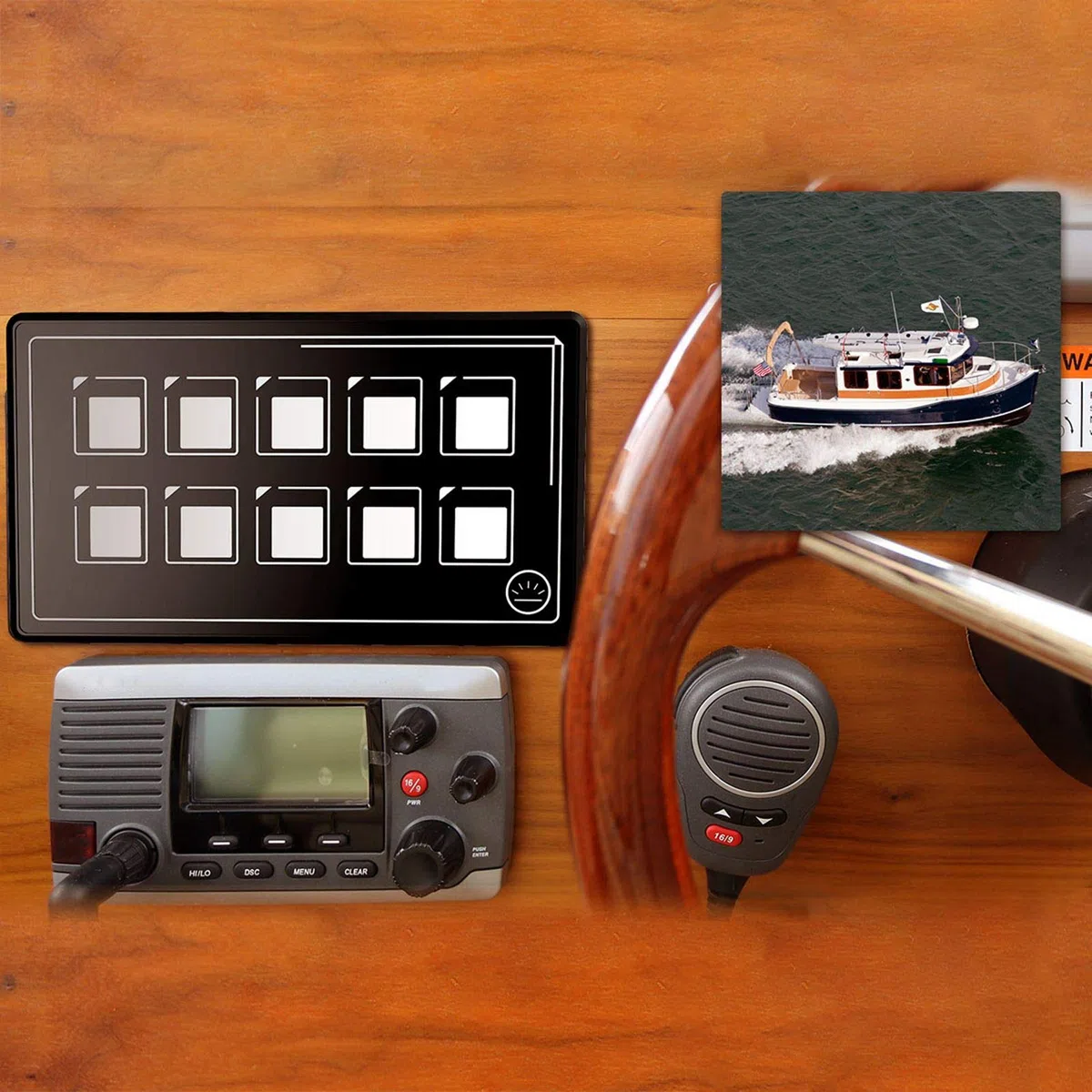 Pannello di Controllo Interruttori, Controllo APP, Pannello Interruttori a Membrana Touch LED, Pannello Interruttori 10P per Circuiti per Accessori Elettronici RV