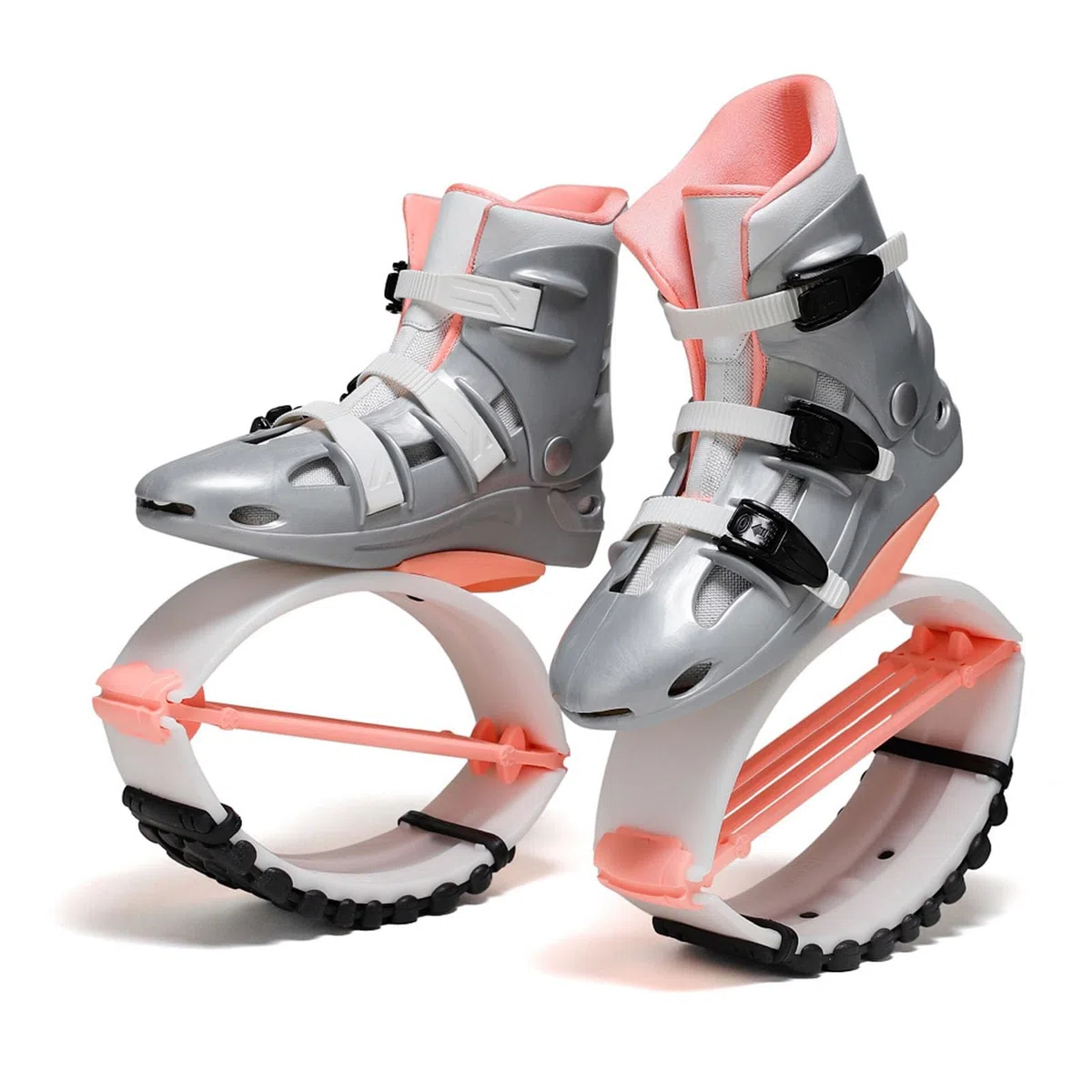 Stivali Rimbalzanti Scarpe da Salto Fitness di Rimbalzo con Molla 4T, Suola Antiscivolo, Scarpe da Rimbalzo A Canguro Antigravità per Allenamenti in Palestra A Casa A Basso Impatto