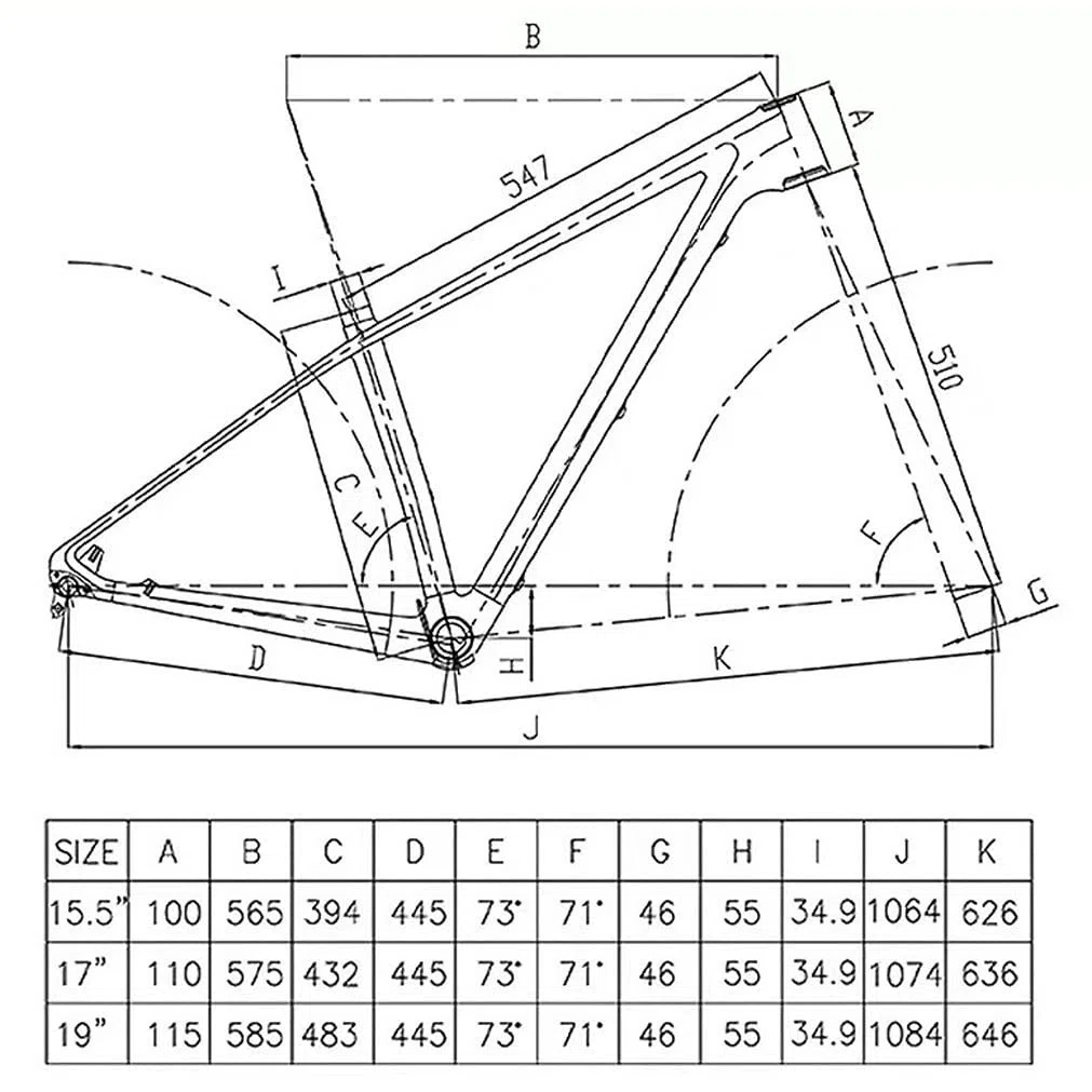 Full Carbon MTB Frame 29er Hardtail Mountain Bike Frame 15'' 17'' 19'' Freno A Disco Thru Axle 12x148mm Boost Telaio Bicicletta Percorso Interno (Size : 29 * 17'')