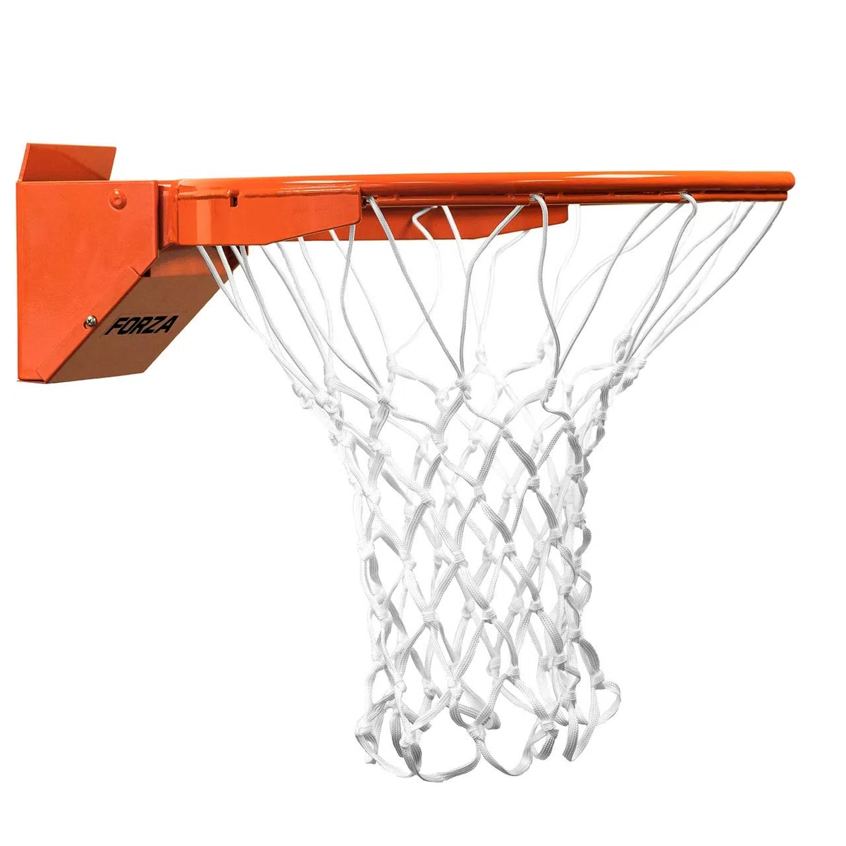 FORZA Canestro Da Basket Professionale - Da Montare A Muro | Anello Pallacanestro Per Interni Ed Esterni | Anello Flessibile Con Rete | Canestro Basket Con Piastra Per Montaggio Al Muro