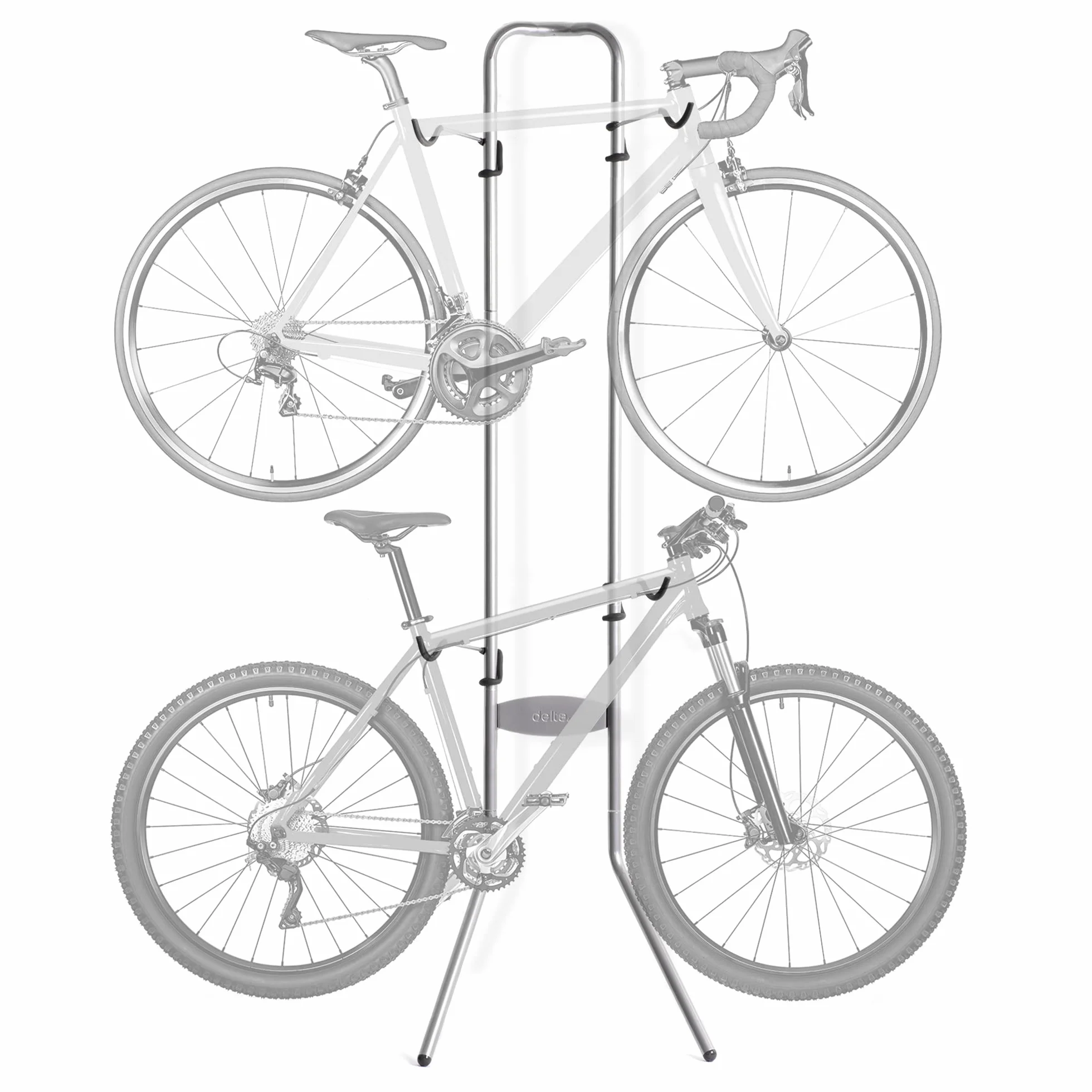 Michelangelo Gravity 2 Bike Storage Rack - Stand Portabiciclette Michelangelo Gravity, ideale per garage, uffici, appartamenti o altri spazi interni –. Non richiede di praticare fori nelle pareti.