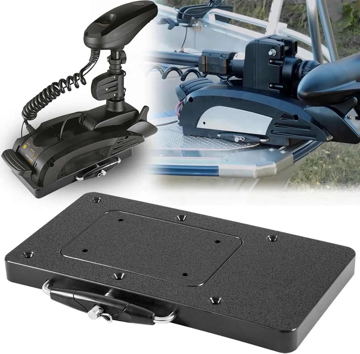 MKA-21 Supporto a sgancio rapido per motori a traina - Sostituzione perfetta per Minn Kota 1854021 - Compatibile con Ulterra, Terrova, PowerDrive, Deckhand 40 - Materiale composito antiruggine