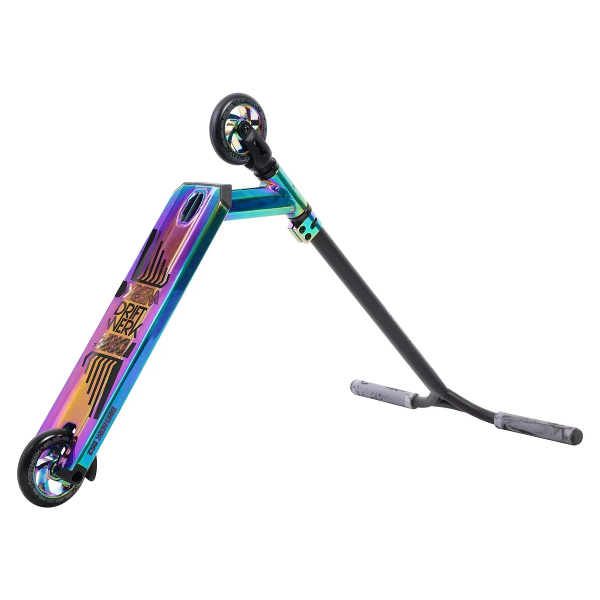 Driftwerk Stunt Scooter Freestyle Monopattino bambini DS2+ Neochrome rainbow