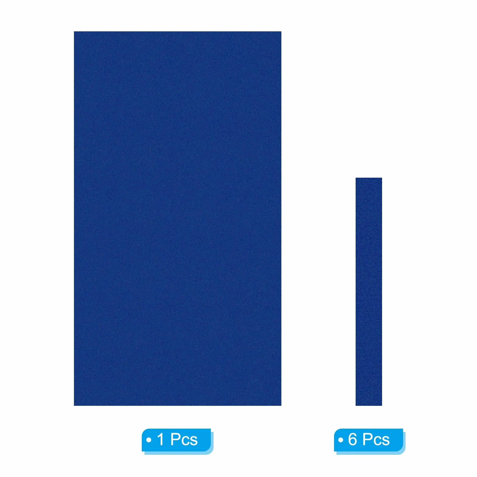 PATIKIL Tessuto per Biliardo 8ft, Feltro per Tavolo Biliardo Professionale con 6 Strisce Panno, Accessori Ricambio in Panno Biliardo per Bar Club, Blu