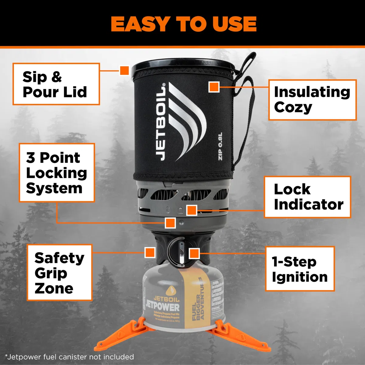 Zip 0.8L Fast Boil System