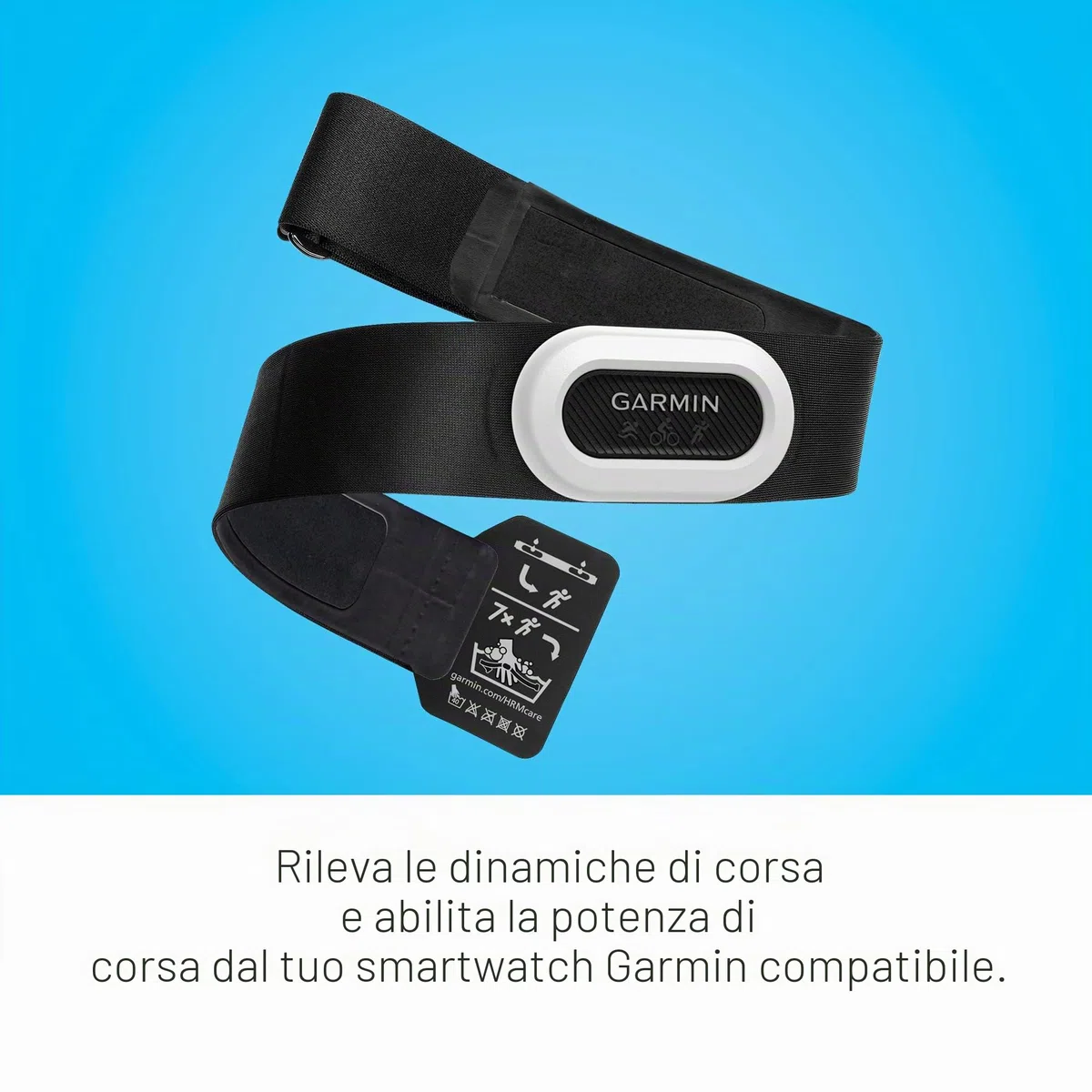 Garmin HRM-Pro Plus, fascia toracica premium con cardiofrequenzimetro, cattura la dinamica di corsa, trasmette tramite ANT+ e BLE (010-13118-05)