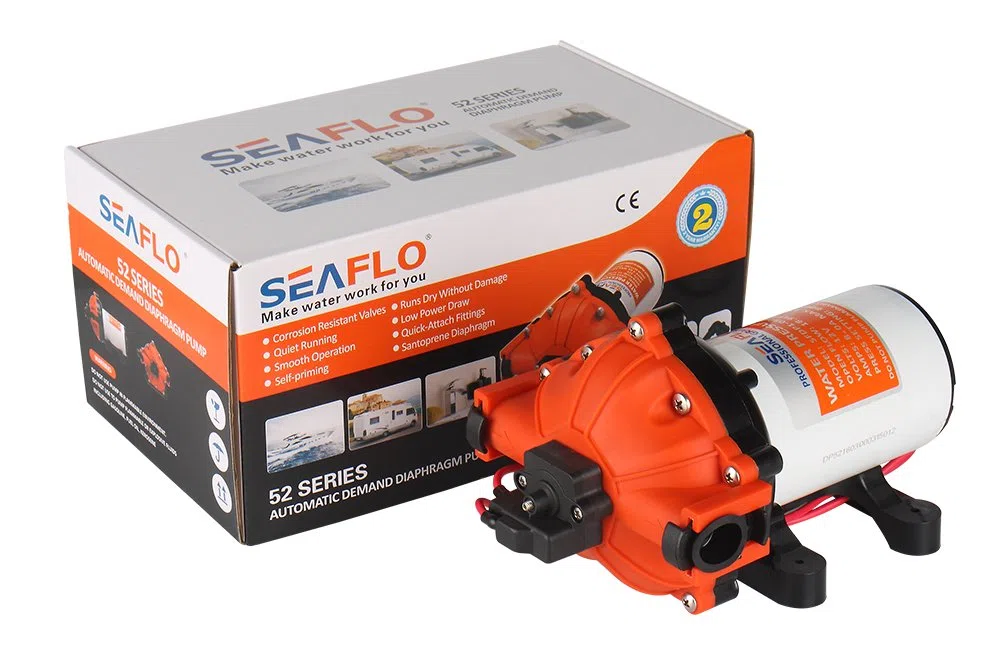 Seaflo Pompa ad acqua ad alta pressione 12 Volt 18.9 L/min 5.0 GPM 60 PSI Con Interruttore Automatico per Marine RV Barca Automotive
