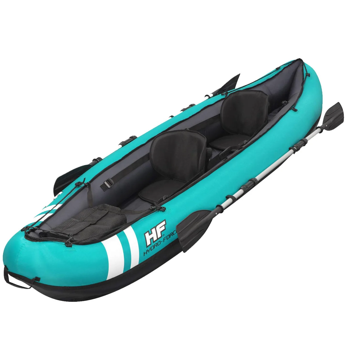 Bestway Hydroforce Ventura Kayak 2 Persone Set Gonfiabile Barca Set con Pompa a Mano, pagaia e Custodia